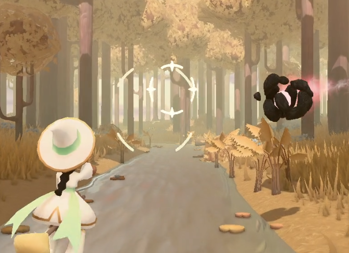 Screenshot of a passive flying enemy